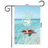 Летний сад флаг лягушка отпуск пляж полиэстер открытый декоративный висит добро пожаловать летний сезон баннер флагов 30 * 45см t2i51867