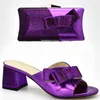 Dress Shoes Italian With Matching Bags High Quality Ladies And Bag Set Decorate Rhinestone Heel For Women