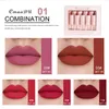 MSDS認定5PCS /セットマットリップ光沢半マット保湿防水LONG-LESTING LIPSTICKメイクアップ24セット/ロットDHL