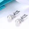 Boucles d'oreilles en forme de U cloutées en Micro diamant pour femmes, boucles d'oreilles à nœud complet 1:1, en forme de U, en perles, S1124