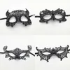 Kvinnor Masquerade Black Lace Mask, Veil Queen Eye Mask Halloween Mardi Gras Party för Sexig Lady Girl ZZA8270