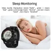 Heart Rate Monitor Sport Digital Watch med Sleep Monitor Steg Calorie Counter Stopwatch Alarm Countdown Timer