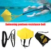 Bandas de resistência Swimming Trainer com poço e banda de paraquedas de tração de paraquedas set234m
