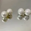 Nischdesign Pearl Stud Round Bead örhängen Temperament Enkel klassisk mode all-match ins kvinnliga smycken