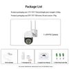 Camera's V380 Pro app 1080P 1.5 inch PTZ Hoge speed Dome 22 White LED's + 14 infrarood LED Draadloze WiFi Two-Way Audio TF-kaartcamera