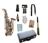 Strumenti a fiato di marca Sassofono contralto Eb Tune Copper Sax Strumento musicale professionale con accessori per custodia