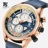 Кожаные мужские мужские часы Quartz Новые модные продукты в Европе и Америке водонепроницаемые спортивные часы для бизнеса