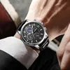 2021 Nieuwe Mens Horloges LIGE TOP Merkleer Chronograaf Waterdicht Sport Automatische Datum Quartz Horloge voor Mannen Relogio Masculino Q0524