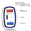 3.5A USB QC3.0 PD Type-C 3 Ports Car Charger Adanging Adapter автомобиля с розничным пакетом для iPhone Xiaomi Samsung Universal Quick Cha