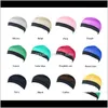 Bonnet de capuche à onde de dôme Satin élastique élastique turban turan cheveux coiffure coathets chapeaux fedoras beanie adulte 10pcs hgjnx caps caps sahu7