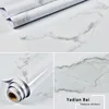 Fonds d'écran étanche et résistant à l'huile papier peint en marbre pâte murale PVC auto-adhésif salle de bain cuisine comptoir décoration de la maison
