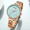 Femmes mode tendance Design créatif Curren Quartz montres femmes robe Bracelet horloge dames montres Bayan Kol Saati Q0524