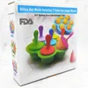 Multi-purpose popsicle Moulds summer silicone 7-hole popsicl colorful diy ice cream tray creative cake dedicated mold