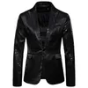 Men Shiny Gold Sequin Glitter Embellished Blazer Jacket Nightclub Blazers Wedding Party Suit Stage Singers Clothes