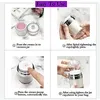 Bouteille de crème sous vide Acrylique Airless Jar 15g 30g 50g Pots rechargeables Pompe Lotion Bouteilles Conteneur d'échantillon