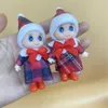 2.5INCH Jul Baby Doll Bokhylla Fairy Dolls Xmas Plush Kids Fashion Mini Söt leksaker Ornaments Alla hjärtans dag Gåvor Tillbehör G16bdkd