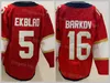 Ters retro buz hokeyi 11 Jonathan Huberdeau Jersey 1 Roberto Luongo 5 Aaron Ekblad 16 Aleksander Barkov 72 Sergei Bobrovsky Donanma Kırmızı Beyaz Dikişli İnsan İçin