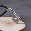 Wolf och Raven Slavic Amulets Talismans Viking Odin Axe Halsband Hängen Norska Vikingar Smycken Turkiska Män Wicca
