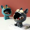 Cool Dog Figurine Big Mouth Storage Box Home Decoration Ornamental Resin Art Sculpture Figurines Decor Gift Decorative 210827284I