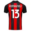 20 21 Soccer Jersey Ibrahimovic Paqueta Bennacer Romagnoli Calhanoglu 2020 2021 Voetbal Shirt Tonali Rebische Maillot Men + Kids Kit