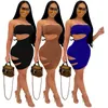 Casual Dresses Summer Clothes Hole Breast Wrap Style Sexy Dress Birthday Party For Women Night Club Outfits Streetwear Y2k Wholesale