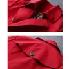 Chic Sashes Women Trench Coat Colletto rovesciato Doppio petto Patchwork Lungo Slim Plus Size Wind Office Cappotti da donna