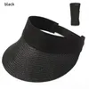 Chapeaux à large bord Pliable Big Bowknot Chapeau de soleil 2023 Femmes Été Plage extérieure Protection UV Casquette de paille Portable Mode VisorsWide