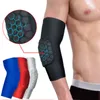 1pc Sport Gym Fitness Ellenbogen Unterstützung Pad Waben Elastische Arm Joint Protector Gepolsterte Hülse Breathbable Pads 4 Farben Knie