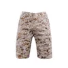 Summer Polyester Cotton Camouflage Shorts Men Knee Length Casual Military Mens High Quality Fitness Short Men's