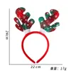 12 Pcs Bandeau de Noël Nouveauté Casque Xmas Booth Props Tête Boppers avec Arbre Père Noël Bonhomme de Neige Renne Conception pour la Fête de Noël