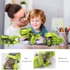 Handmade DIY Zmontowany Zabawki Puzzle Trzy-in-One Dinozaur Solar Robot Eksperyment Nauk dla dzieci