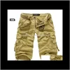 Jeans Mens Apparel Drop Delivery 2021 Shorts Camouflage Summer Cotton Casual Men Short Pants Brand Clothing Comfortable Camo Cargo Shorts1 Gs