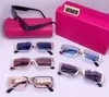 7078 Modische Sonnenbrille mit UV-Schutz für Damen und Herren, Vintage-Stil, quadratischer Metallrahmen, Top-Qualität, mit Etui, klassische Sonnenbrille