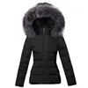 Big Fur Moda Europeia Casaco Mulheres Branco Plus Tamanho 6XL Parkas Parkas Feminino Quente Inverno Casaco Com Capuz Mulheres Outerwear 211109