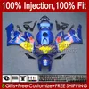 Corpo de OEM Vermelho Amarelo para Honda CBR 1000 Feedings CBR1000 RR CBR-1000 CC 2004 2005 Bodywork 52No.87 CBR 1000rr 1000cc 2004-2005 CBR1000RR 04 05 Fairing de Molde de Injeção