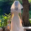 Koreanska Chic Midi Dres Elegant Strap Designer Party Kvinna Casual Classy Wedding Oregular Sklinky Summer 210604