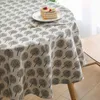 GIANTEX Decorative Table Cloth Cotton Linen cloth Round cloths Dining Cover Obrus Tafelkleed mantel mesa nappe 210724