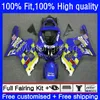 鈴木GSX-R1000 GSXR1000 K2 00-02 BODYWORK 24NO.21 GSXR 1000 CC 1000CC 00 01 02オートバイMovistar Blue OEM Bodys