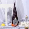 Großhandel Halloween Zwerge Plüsch Dekor Geist Kürbis Tomte handgemachte Handwerk schwedische Hut Zwerg skandinavische Ornament 875 B3