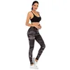 Moda Donna Pantaloni Donne sexy Legging Cuciture geometriche stampa leopardo Leggins fitness Leggins sottili Leggings elastici 211221