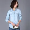 Chemisiers pour femmes chemises pour femmes S-3XL femmes chemise en jean printemps automne 2022 décontracté rétro à manches longues boutons mince couverture en coton fille