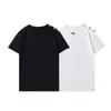 Hip Hop Men's Camisetas Casuais Preto Branco Mulheres Homens Stylist T Shirt Algodão Designer Clássico Manga Curta Roupas Para Pares