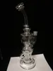 FTK yaklaşık 11 inç cam bong recycler fab yumurta nargile toro duman su borusu yağ kuleleri Matrix perc klein torus sigara su boruları ortak 14.5mm dab rig