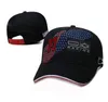 F1 Formula One Full Embroidered Logo Men's and Women's Outdoor Sports Sun Hats Same Style Customization