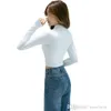 Women Pullover T-shirt Half High Collar Bottomed Shirt Long Sleeve Foreign Style Versatile Shirts For Autumn And Winter