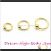 Rings & Studs Drop Delivery 2021 Bcr Blue Rainbow Ball Closure Captive Lip Nose Ear Tragus Septum Ring 6Mm 8Mm 10Mm 16G Rose Gold Body Jewelr