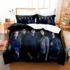 Conjuntos de cama 3D Teen Wolf tema 2/3 peças capa de edredão com fronha quarto adulto infantil colcha com fronha Si284d