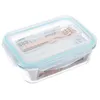 Korean style Lunch Box Glass Microwave Bento Box Food Storage Box school food containers with compartments for kids 210925
