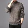 BOLUBAO Maglioni slim da uomo di marca Uomo Pullover di cotone tinta unita di qualità Maglione dolcevita selvaggio slim fit maschile 210518
