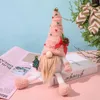 クリスマスの顔のない人形の装飾かわいいピンクのクリスマスパーティーのおもちゃ家の子供たちの詰めの玩具ギフト